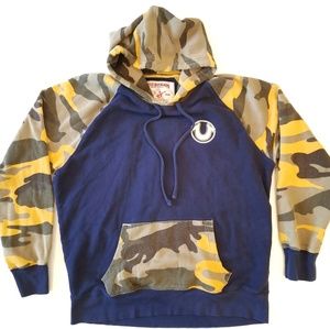 True Religion mens camo hoodie XL